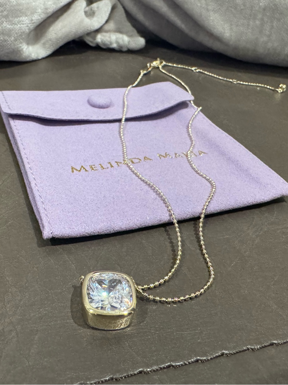 Melinda Maria Gold Hello Flawless Necklace
